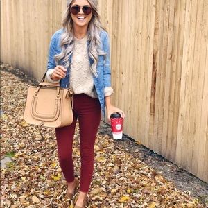 🍁🍷Wine skinny jeans 🍷🍂
